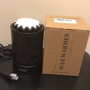 Hituiter Black Christmas Theme Wax Warmer with Box